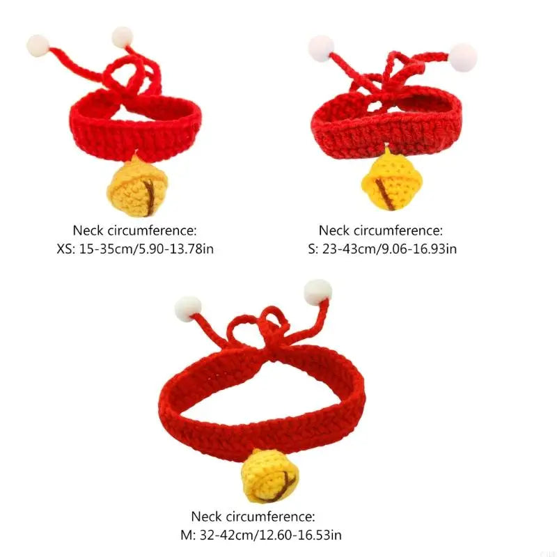Bell Crocheted Pet Collar