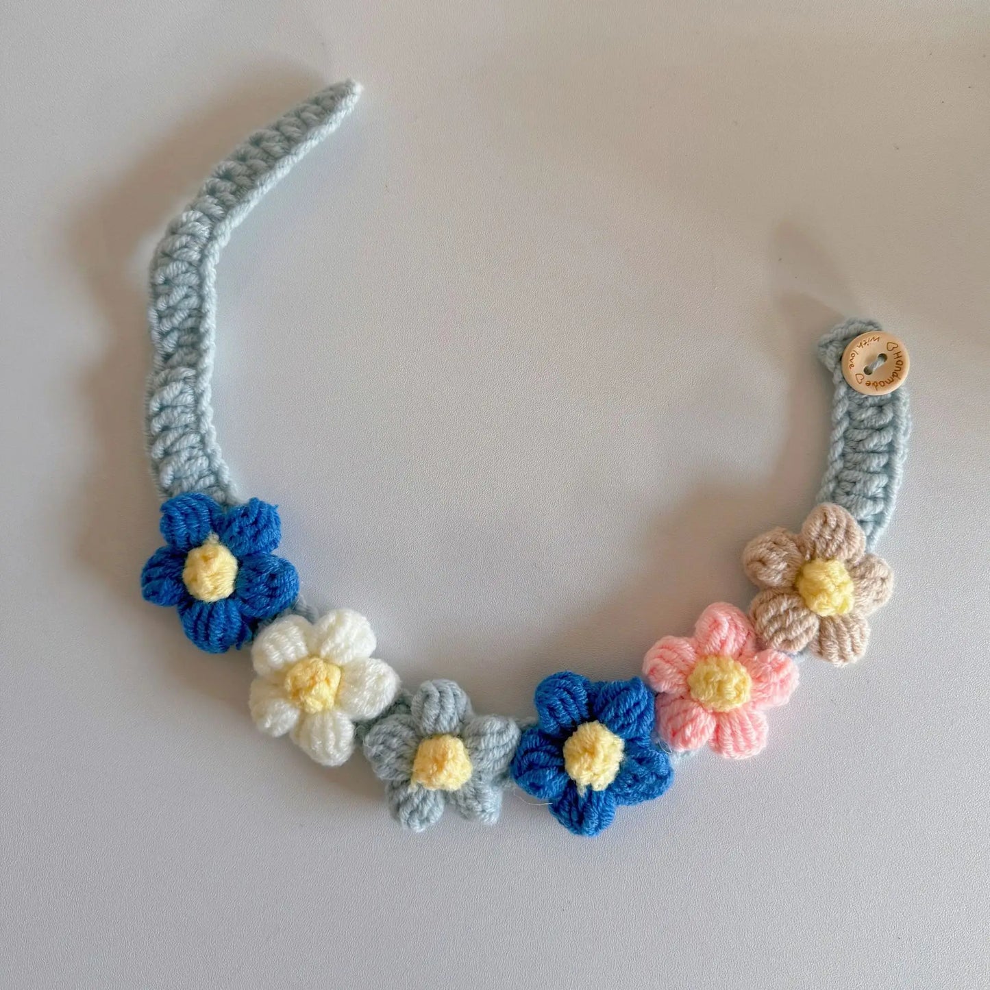 Multi-Colored Flower Collar