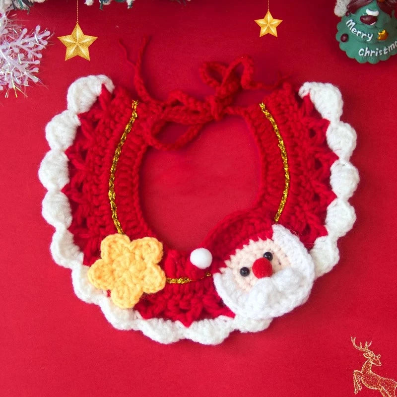 Crocheted Christmas Collar