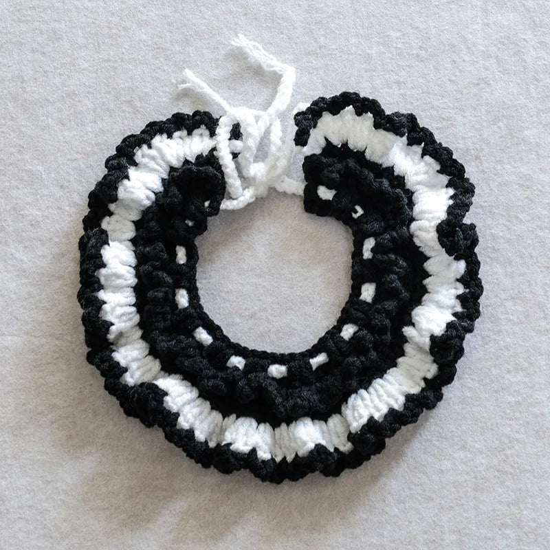 Black and White Pet Collar