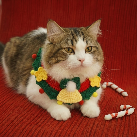 Christmas Star and Bell Collar