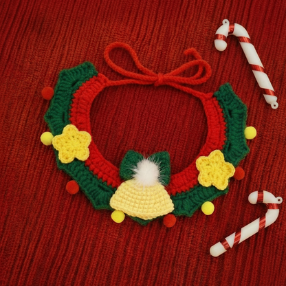 Christmas Star and Bell Collar
