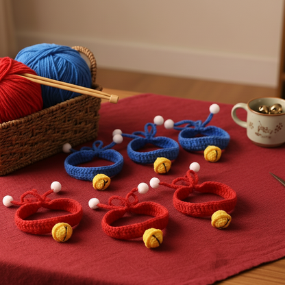 Bell Crocheted Pet Collar