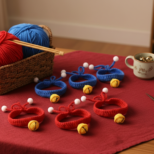 Bell Crocheted Pet Collar