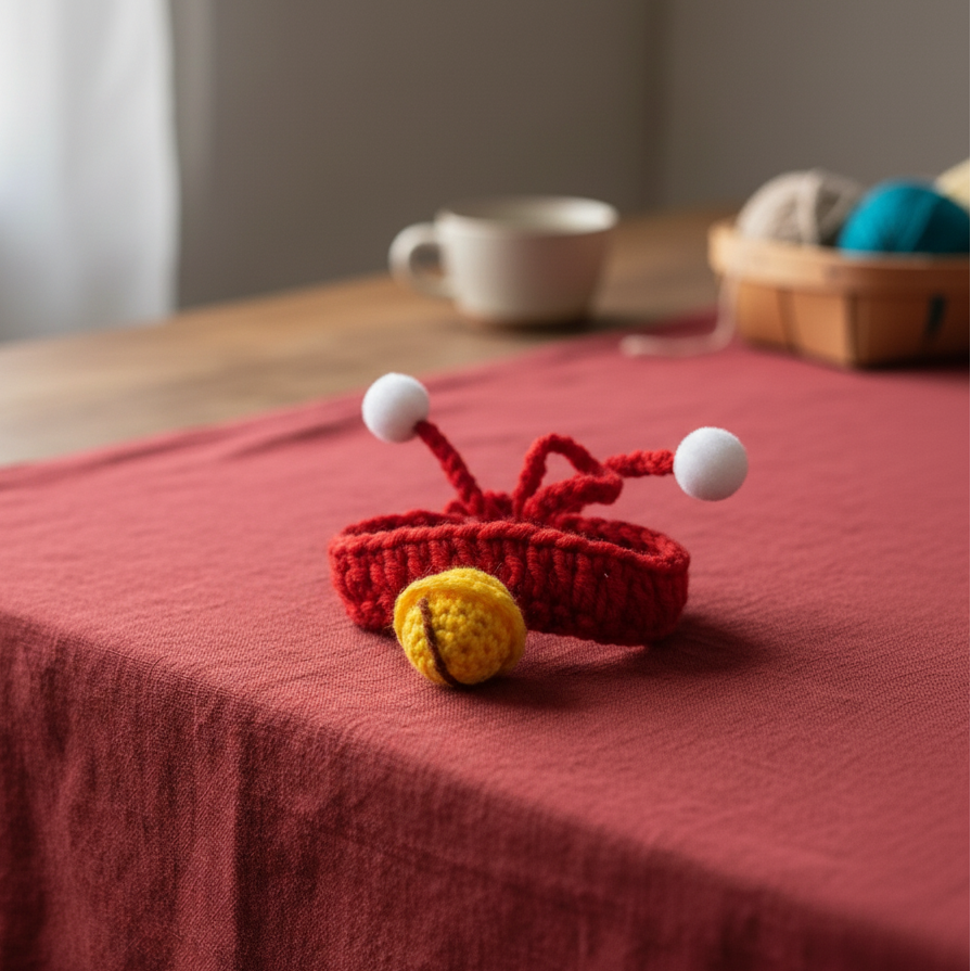 Bell Crocheted Pet Collar