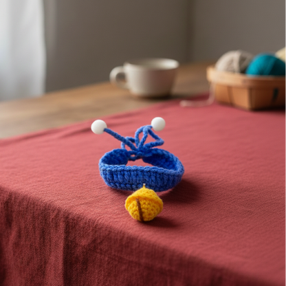 Bell Crocheted Pet Collar