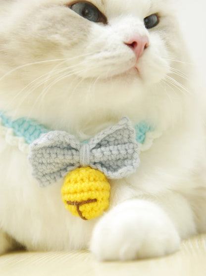 Crochet Bell and Bow Collar