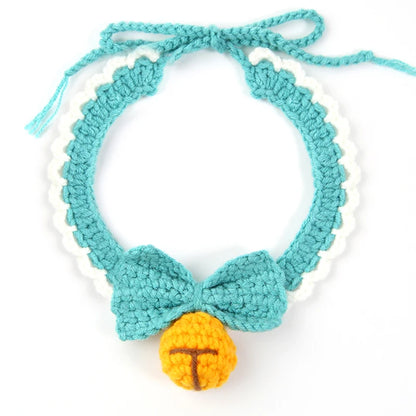 Crochet Bell and Bow Collar