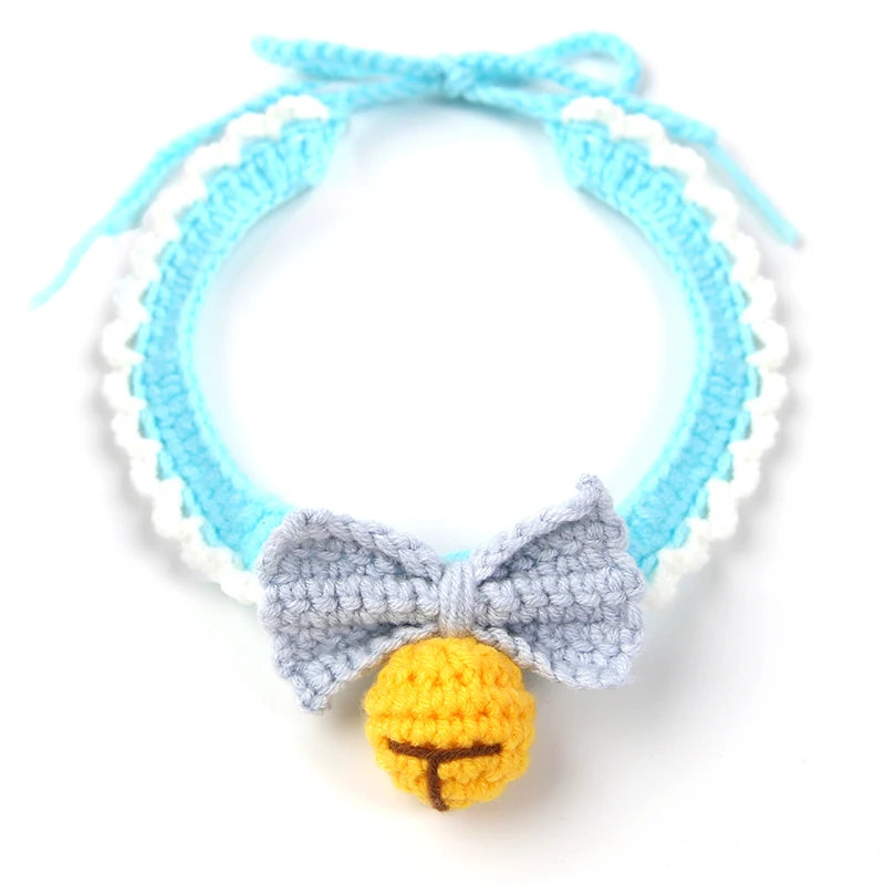 Crochet Bell and Bow Collar
