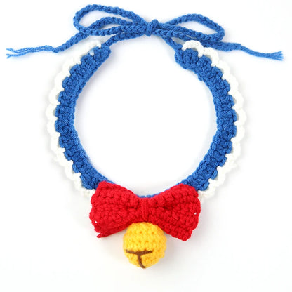 Crochet Bell and Bow Collar