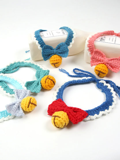 Crochet Bell and Bow Collar