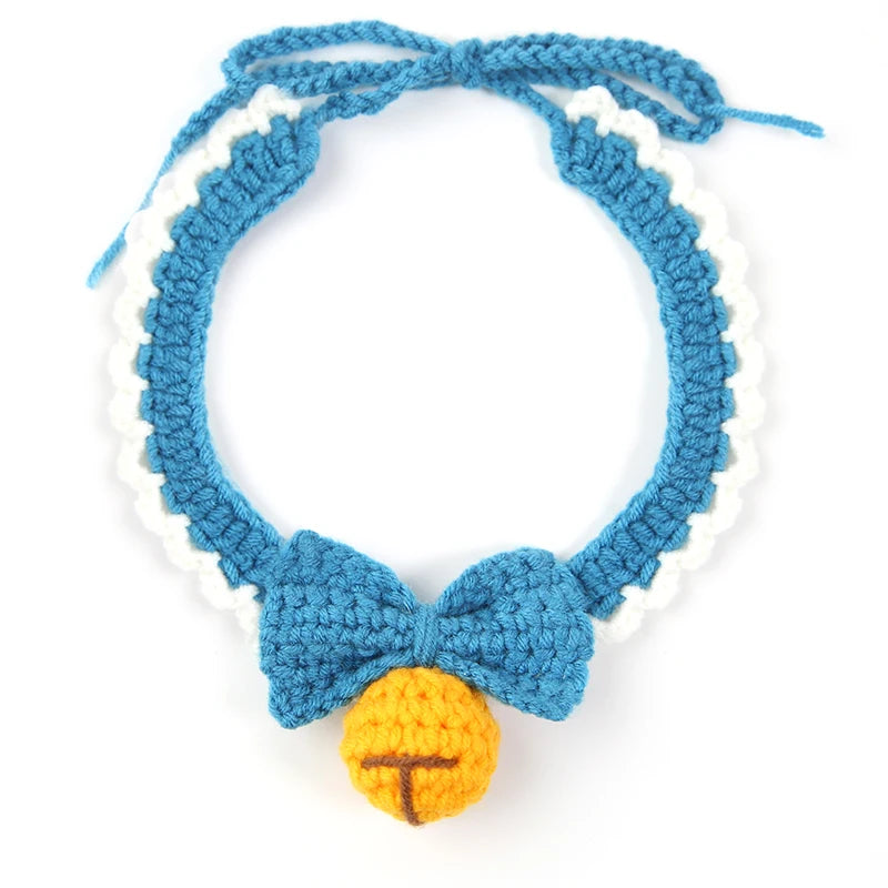 Crochet Bell and Bow Collar