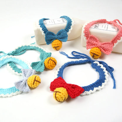Crochet Bell and Bow Collar