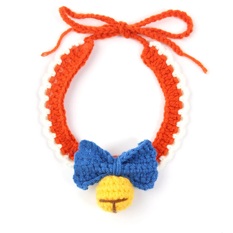 Crochet Bell and Bow Collar
