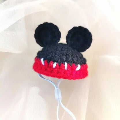Mini Knitted Hats for Small Pets
