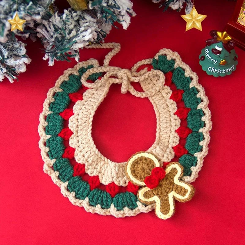 Crocheted Christmas Collar