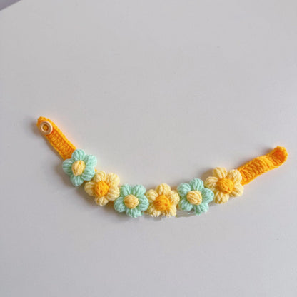 Multi-Colored Flower Collar