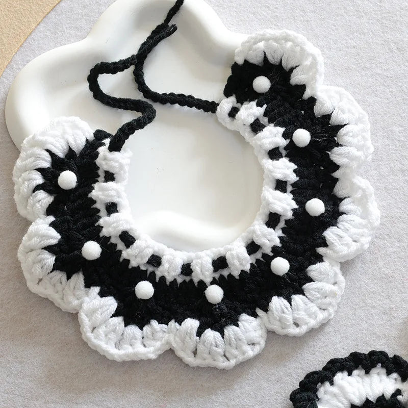 Black and White Pet Collar