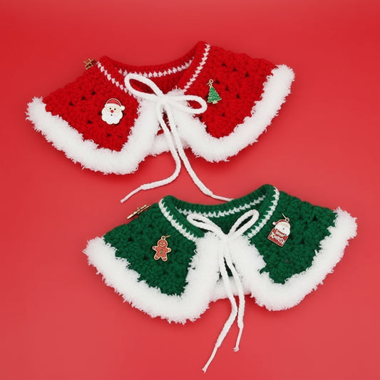 Christmas Cape and Hat for Pets