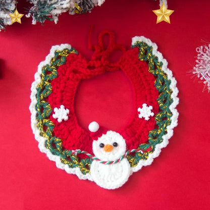 Crocheted Christmas Collar