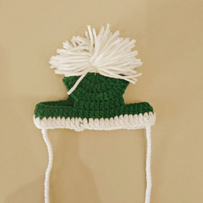 Christmas and New Year Fur Ball Hat