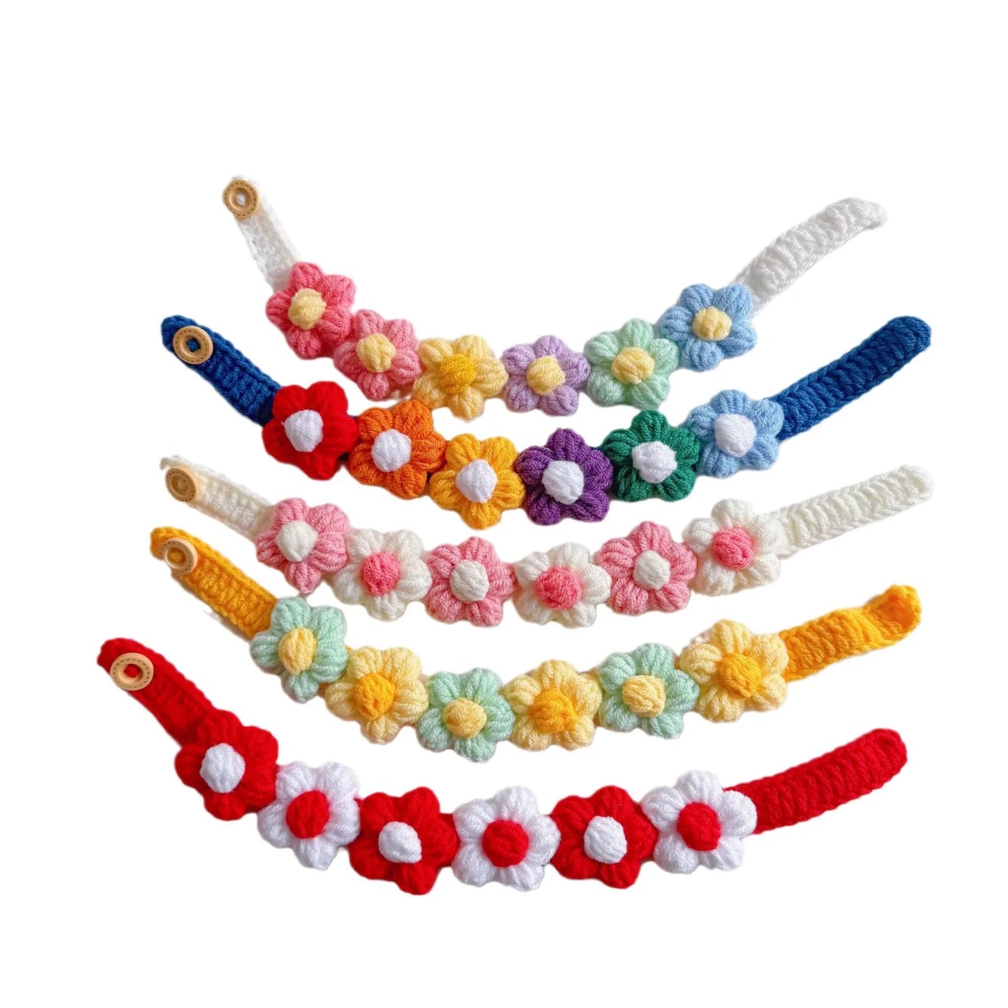 Multi-Colored Flower Collar