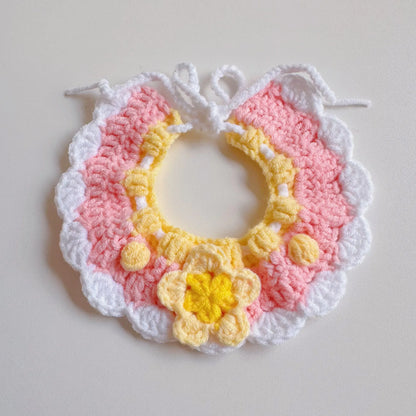 Wool Knitted Pet Collar for Medium Pets