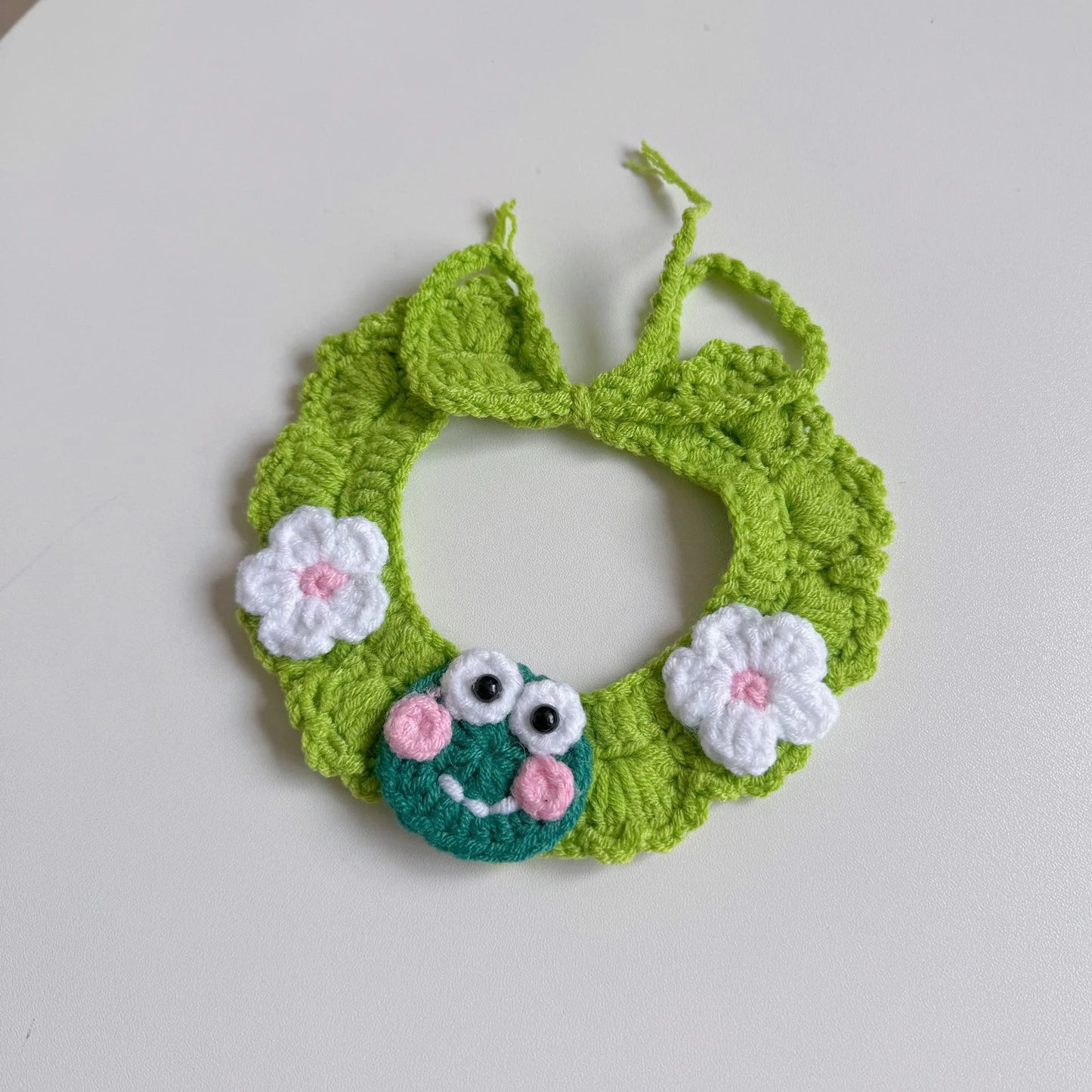 Wool Knitted Pet Collar for Medium Pets