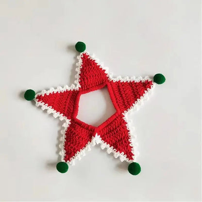 Christmas Knitted Pet Collar