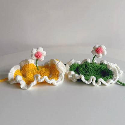 Colorful Flower Knitted Hat