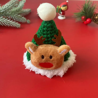 Knitted Festive Collar and Knit Hat