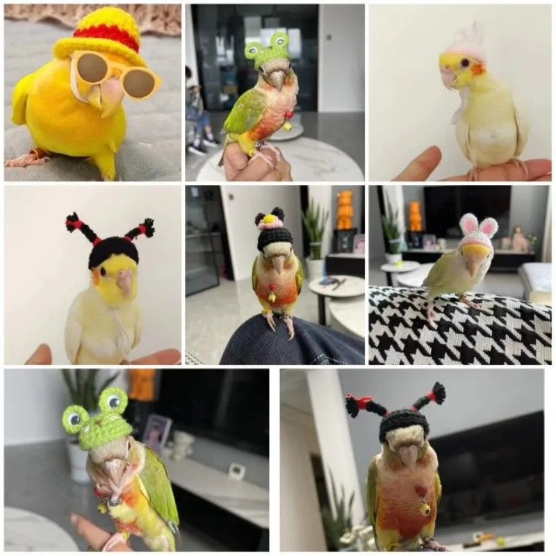 Mini Knitted Hats for Small Pets