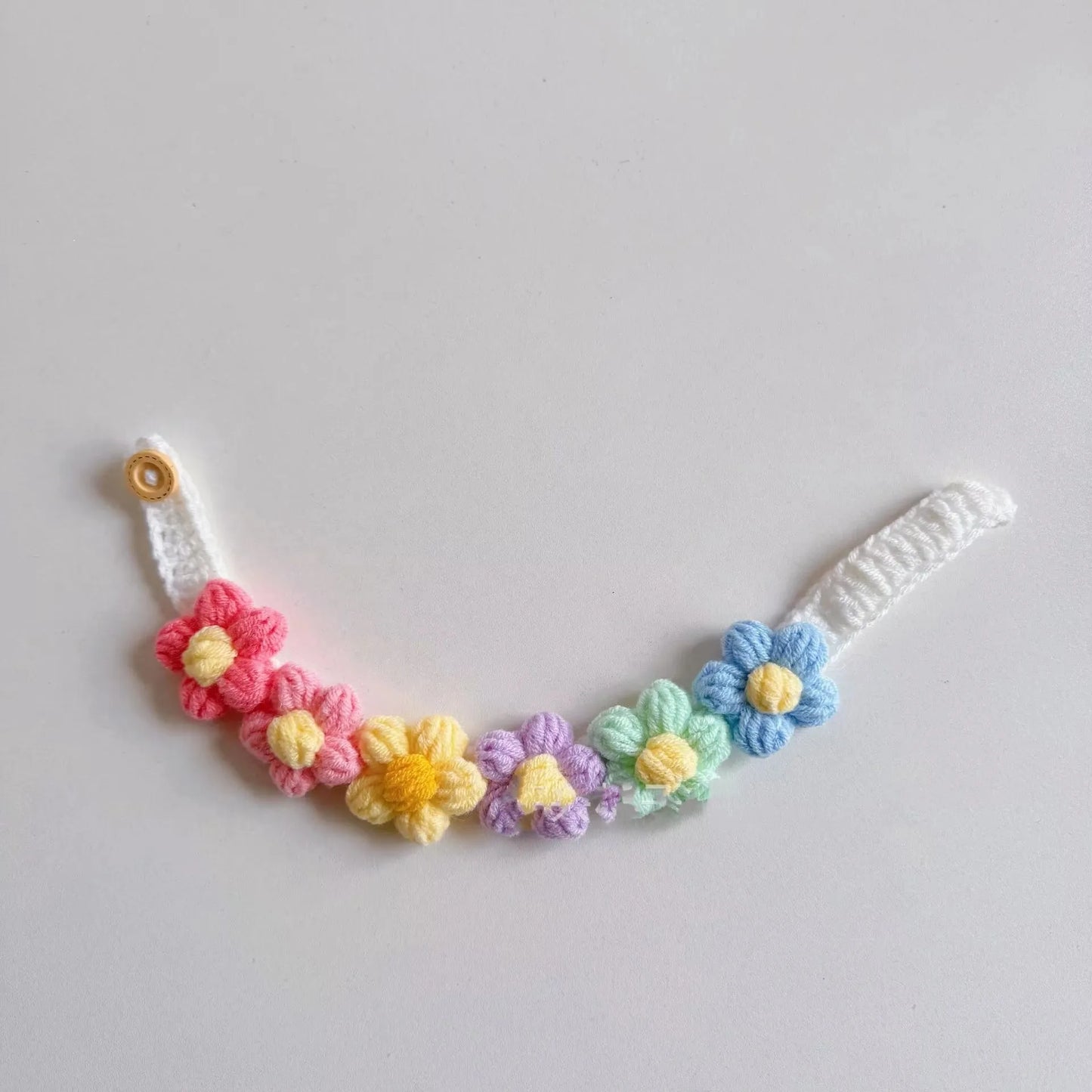 Multi-Colored Flower Collar