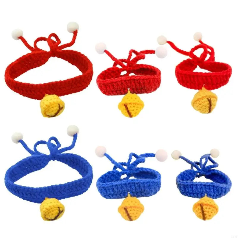 Bell Crocheted Pet Collar