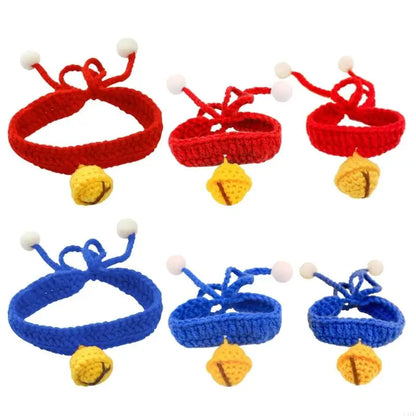 Bell Crocheted Pet Collar
