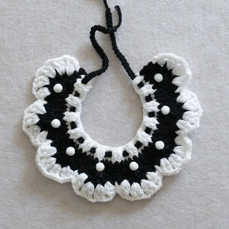 Black and White Pet Collar
