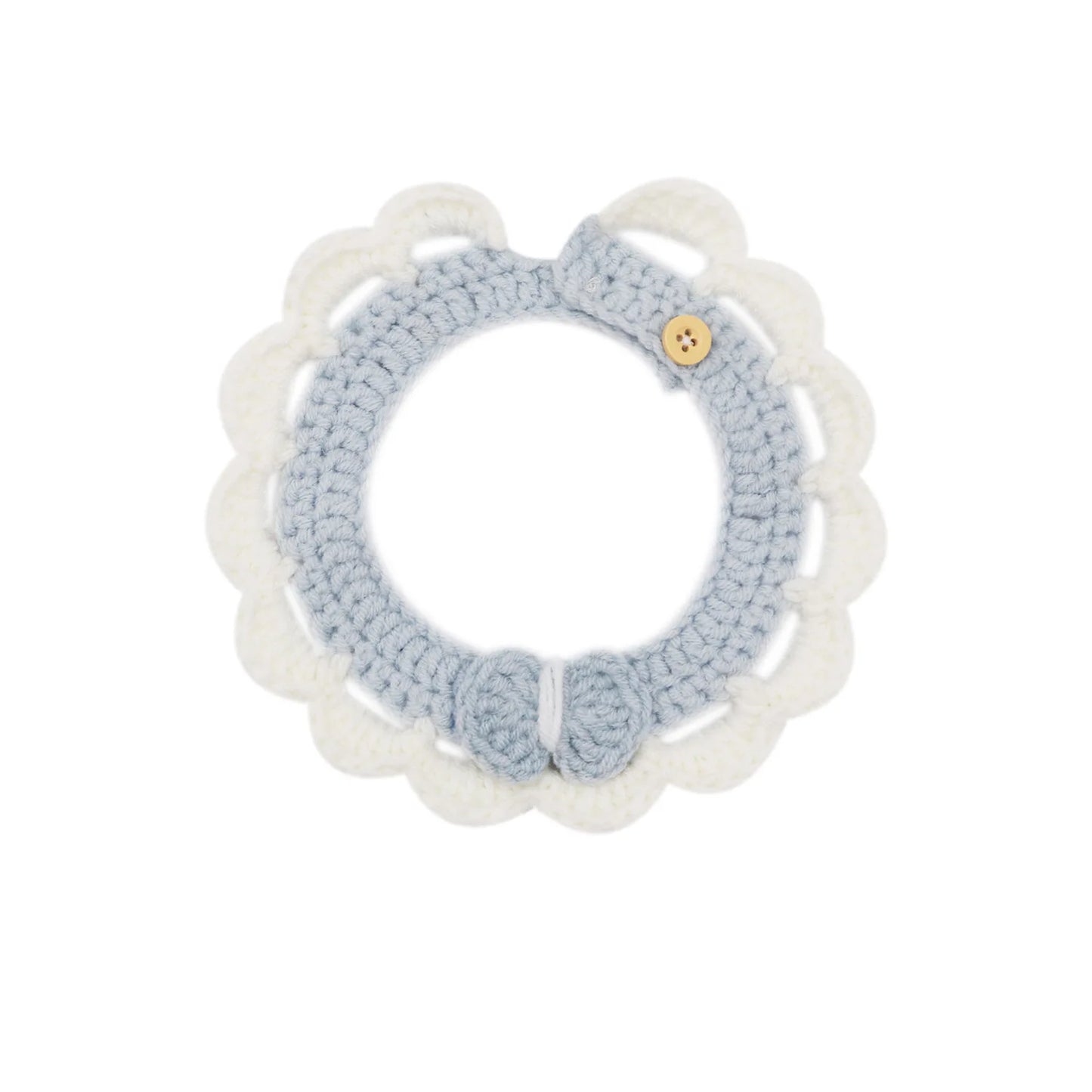 Pastel Colored Crochet Pet Collar