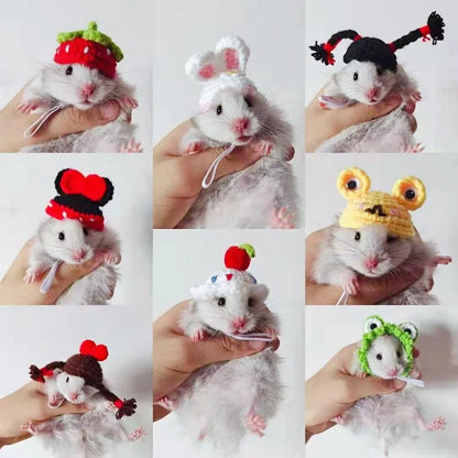 Mini Knitted Hats for Small Pets