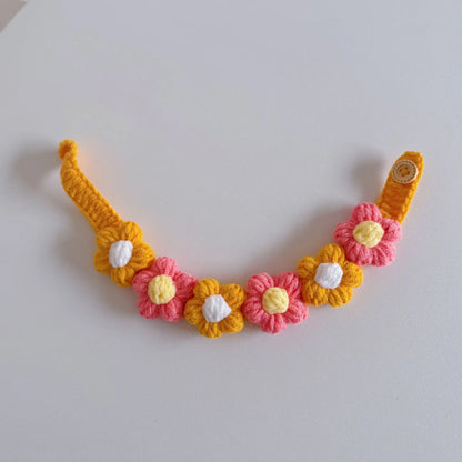 Multi-Colored Flower Collar