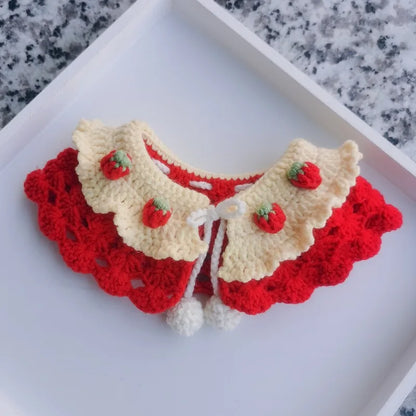 Knitted Fruit Collar and Flower Collar