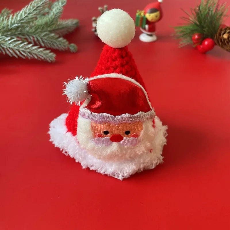 Knitted Festive Collar and Knit Hat