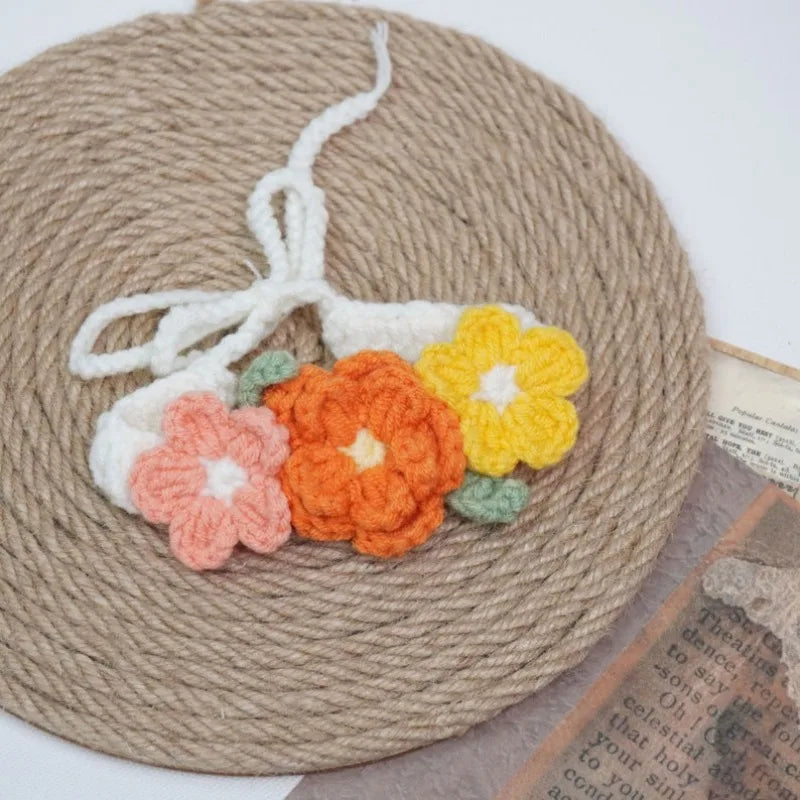 Crocheted Big Flower Collar