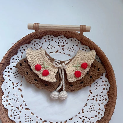Knitted Fruit Collar and Flower Collar