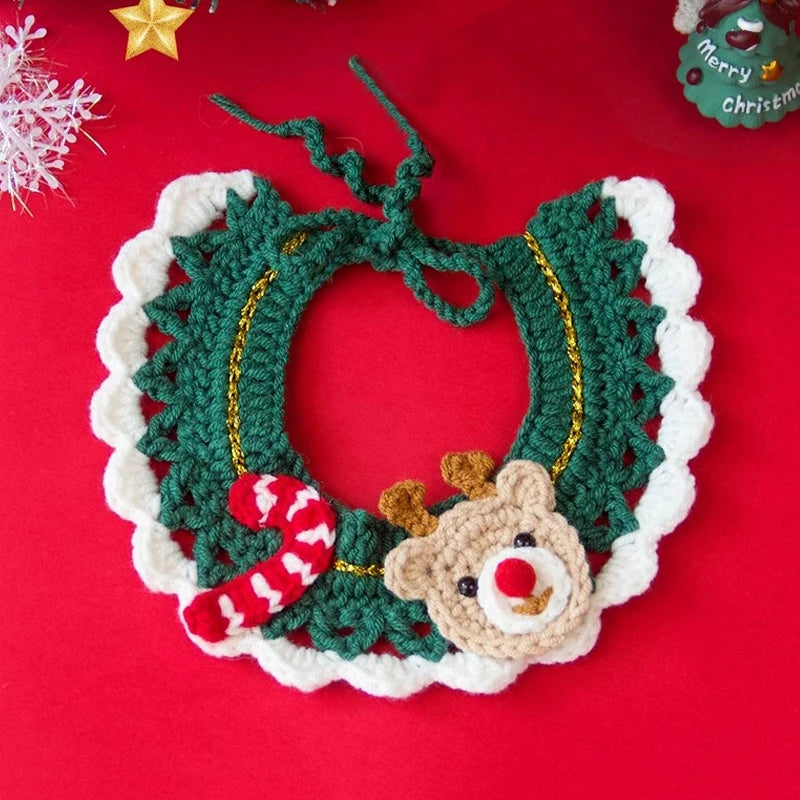 Crocheted Christmas Collar