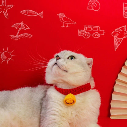 Bell Crocheted Pet Collar