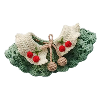 Knitted Fruit Collar and Flower Collar