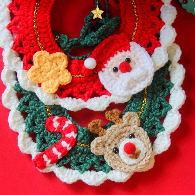 Crocheted Christmas Collar