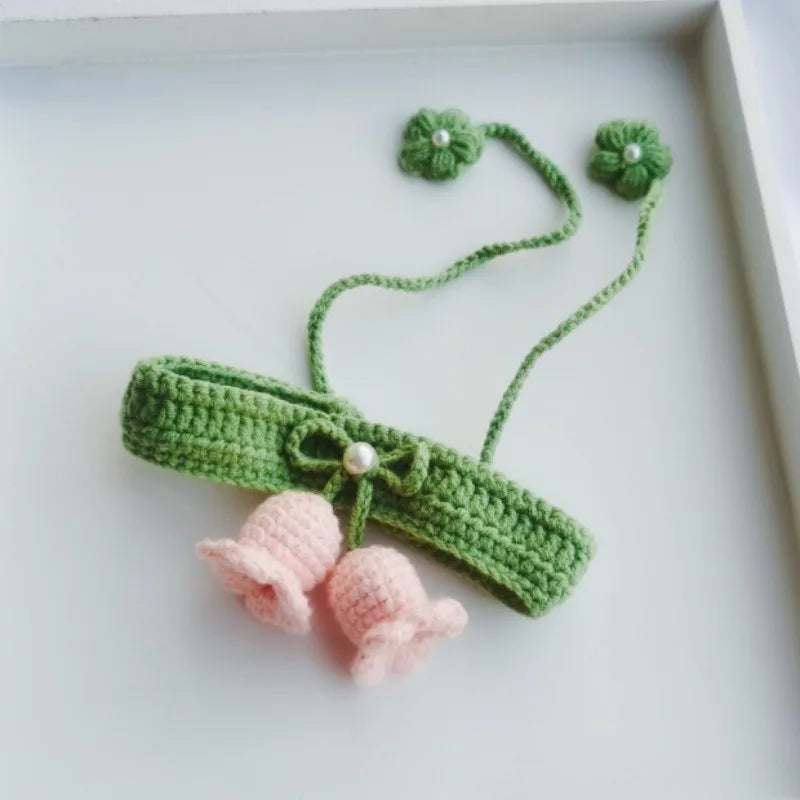 Knitted Fruit Collar and Flower Collar