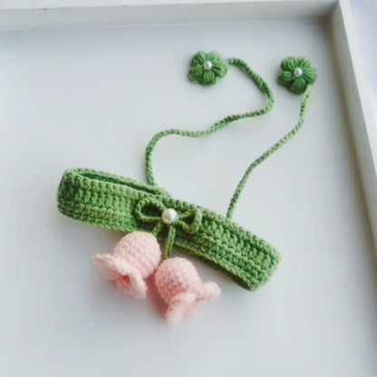 Knitted Fruit Collar and Flower Collar