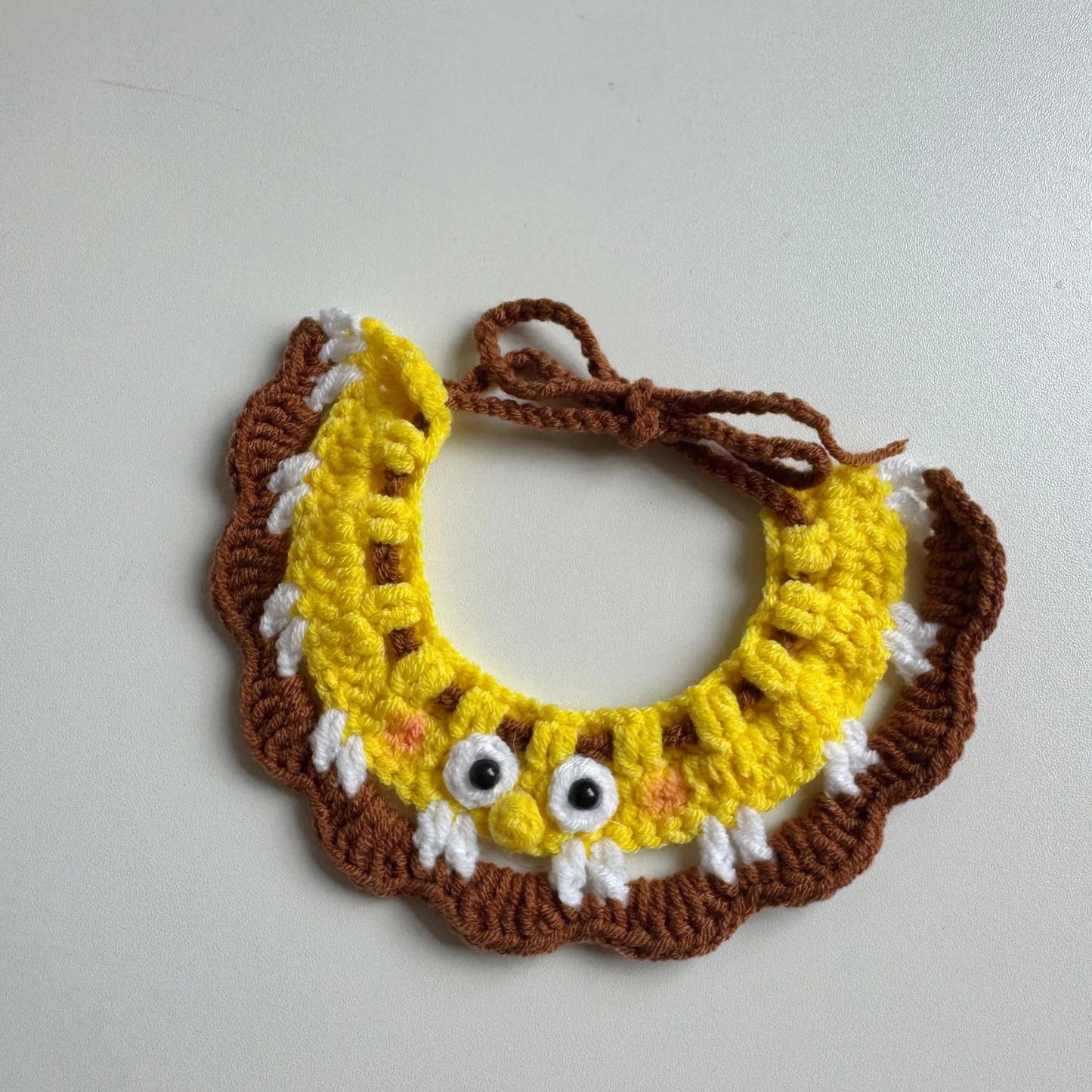 Wool Knitted Pet Collar for Medium Pets